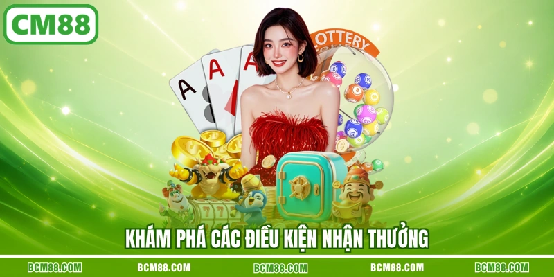 Khám phá các điều kiện nhận thưởng Khám phá các điều kiện nhận thưởng